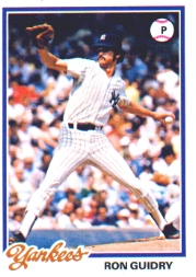 1978 Topps Baseball Cards      135     Ron Guidry DP